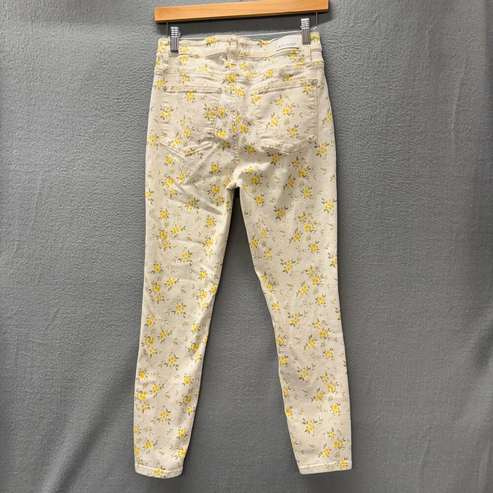 Judy Blue Jeans Womens 7 / 28 Skinny Fit Denim Golden Meadow Floral 26" Inseam - Picture 4 of 12